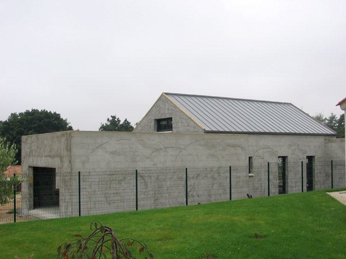 maison enduit béton