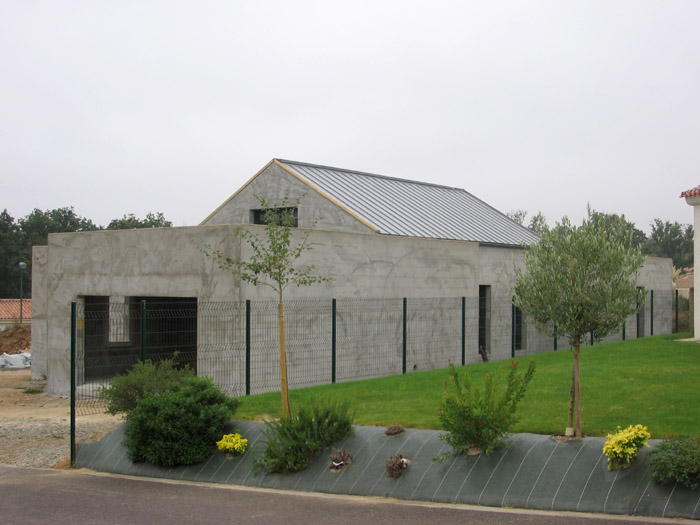 garage dans prolongement maison