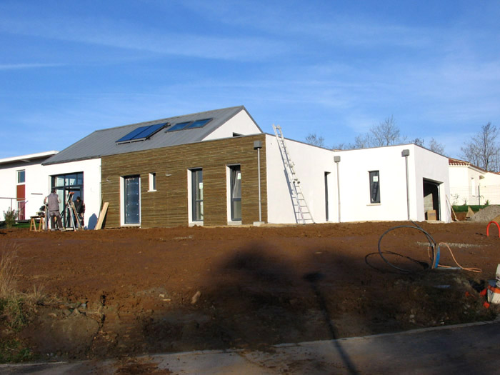 façade en bois côté jardin