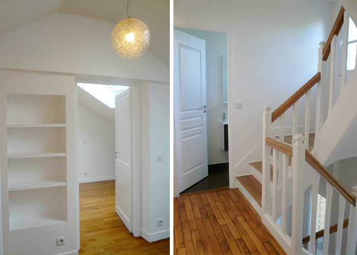 Restructuration et sur�l�vation d'une maison de ville : 3-12-2010-CALLA-escalier