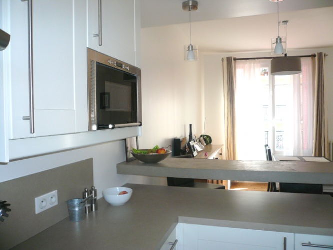 Restructuration et sur�l�vation d'une maison de ville : 5-12-2010-CALLA-vue zoom cuisine