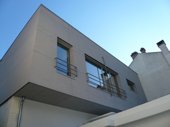 Sur�l�vation d'une maison de ville, Antony (92) : 5-12-2010-ANTONY-surplomb terrasse