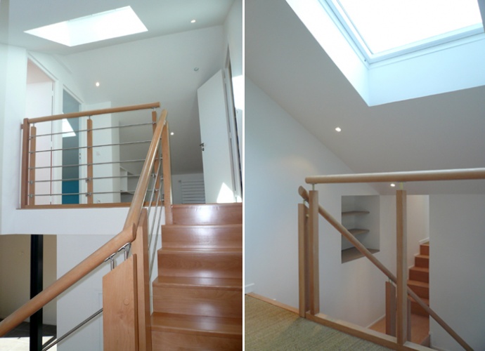 Extension et restructuration d'une maison de ville, Bois Colombes : 9-BC- �tage