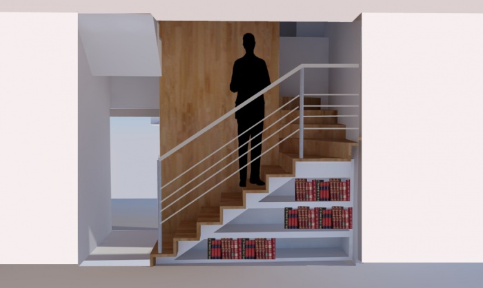 Surélévation maison individuelle : Escalier