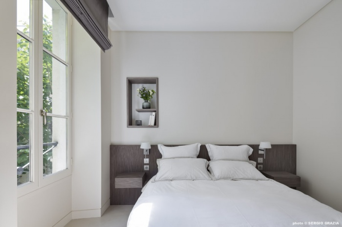 Appartement contemporain � Saint Germain des Pr�s : Chambre parentale   