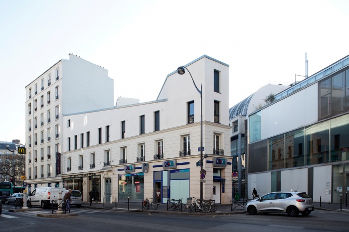 Restructuration et sur�l�vation d'un immeuble de logements, Paris XXe : Gambetta_147 site