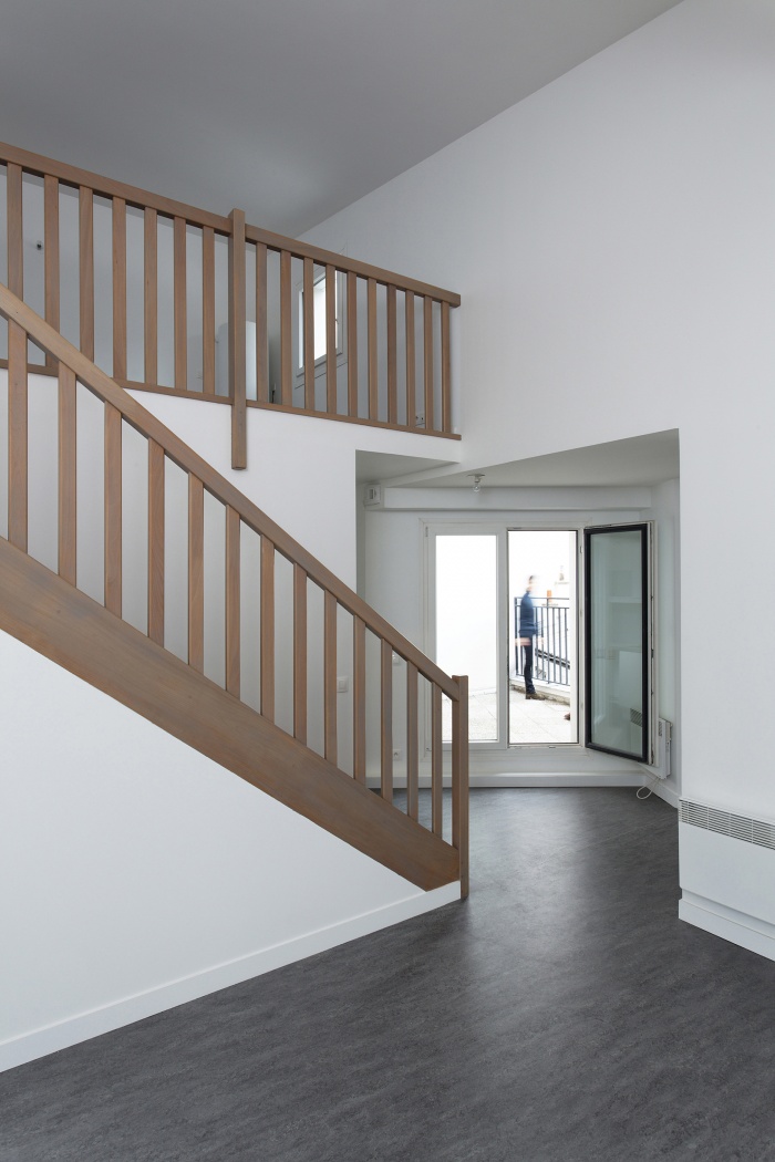 Restructuration et sur�l�vation d'un immeuble de logements, Paris XXe : Gambetta_032 site