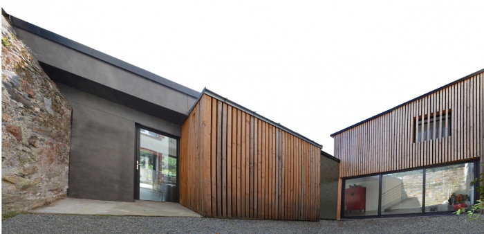 extension d'une maison Nantaise : cour