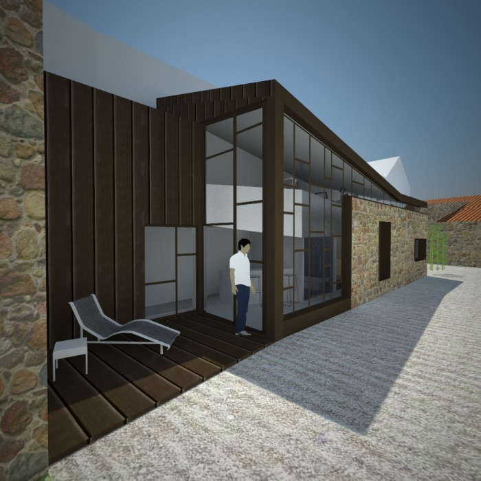 EXTENSION D'UNE GRANGE pour cr�ation d'espace bien �tre : image_projet_mini_79092