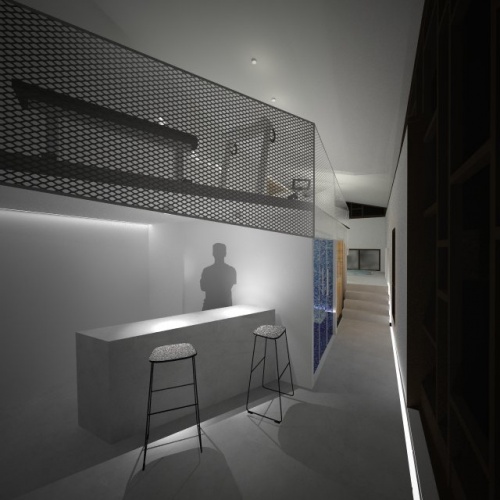 EXTENSION D'UNE GRANGE pour cr�ation d'espace bien �tre : ENTREE WELLNESS