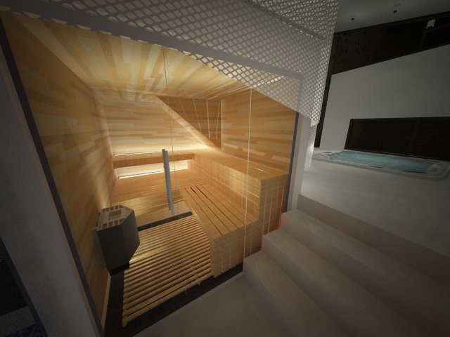 EXTENSION D'UNE GRANGE pour cr�ation d'espace bien �tre : SAUNA