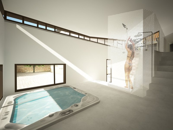 EXTENSION D'UNE GRANGE pour cr�ation d'espace bien �tre : ESPACE BIENETRE